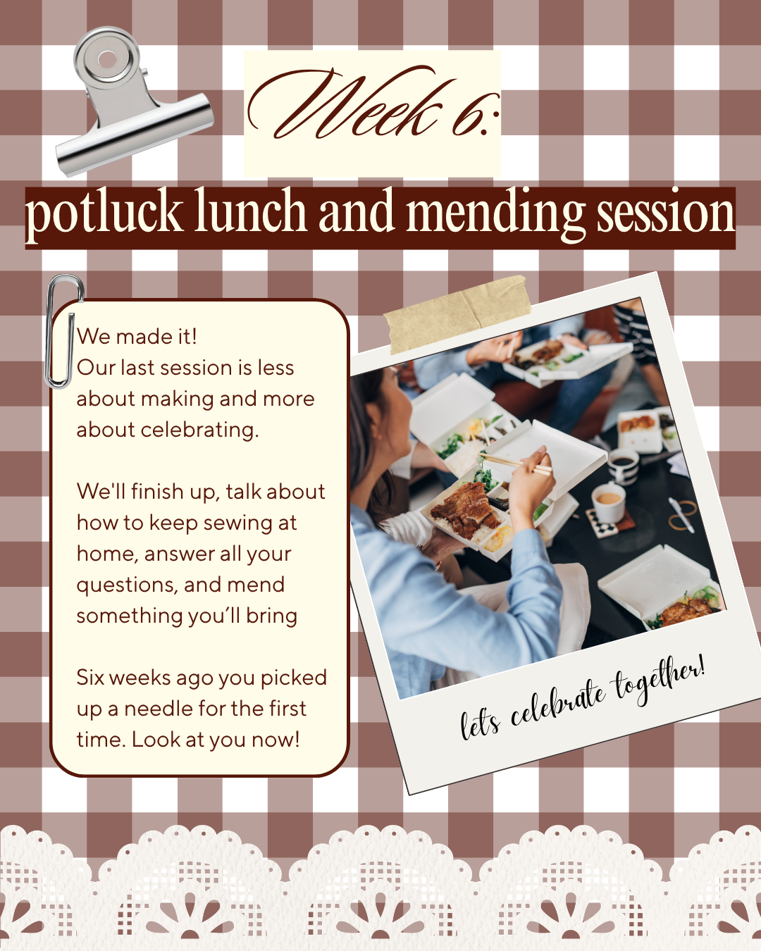 2026 Sew, Let's Lunch - ADULTS SESSION