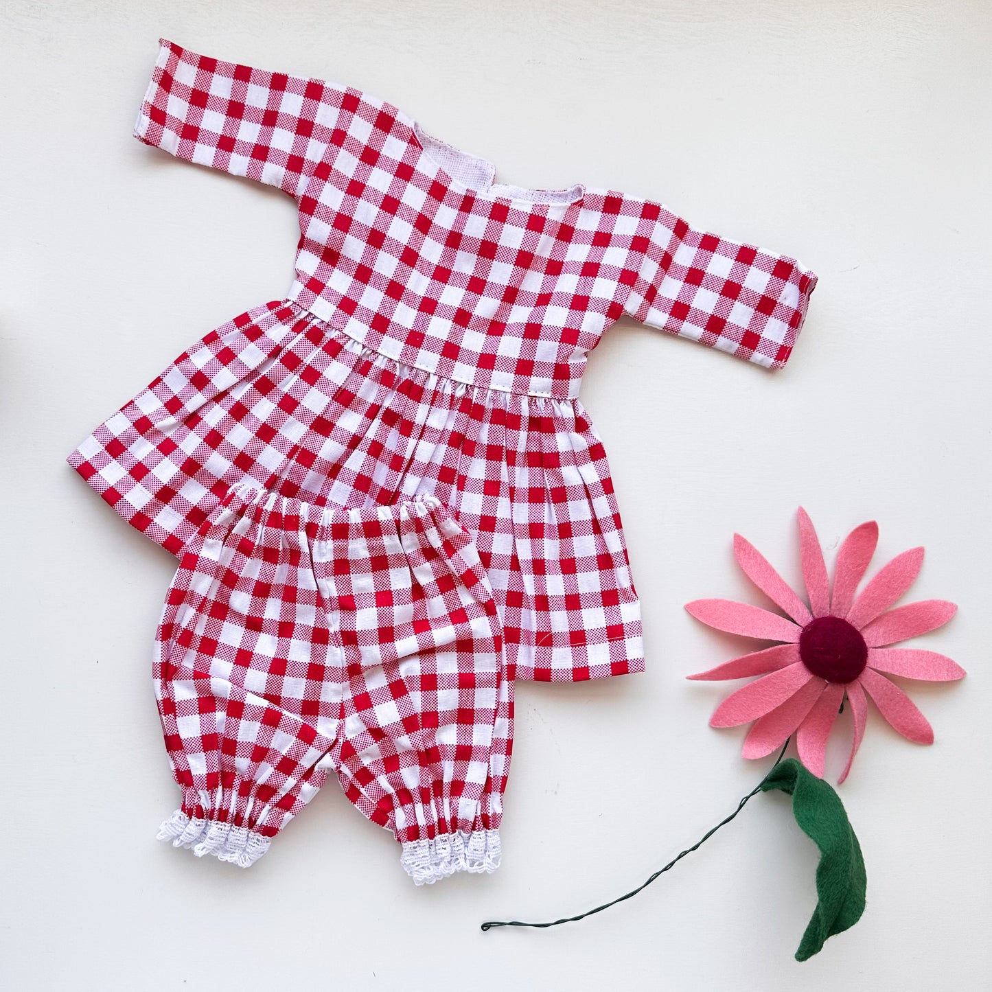 Spring Party Dress Kit - Red Plaid