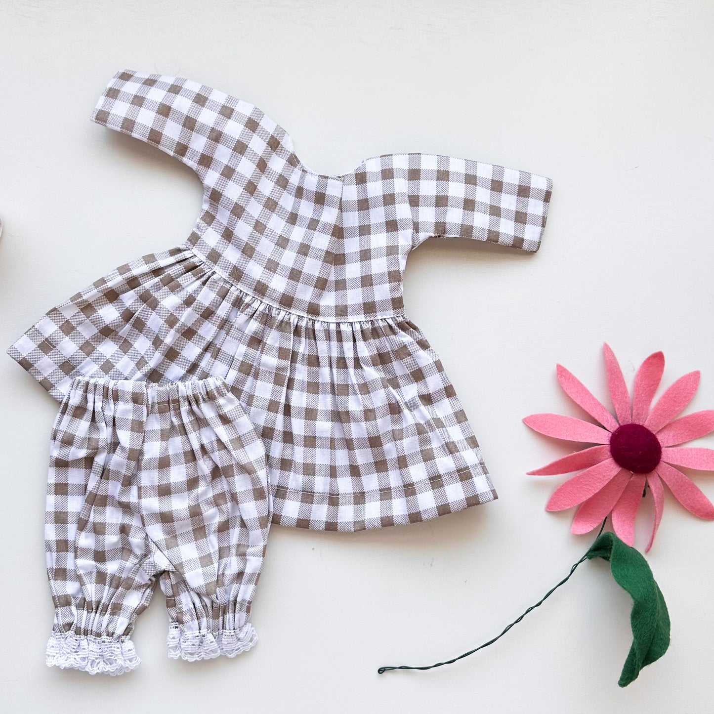 Spring Party Dress Kit - Beige Plaid