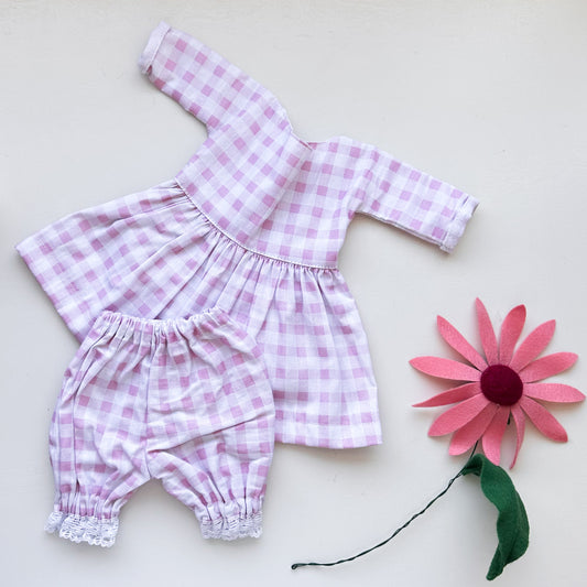 Spring Party Dress Kit - Pink Plaid
