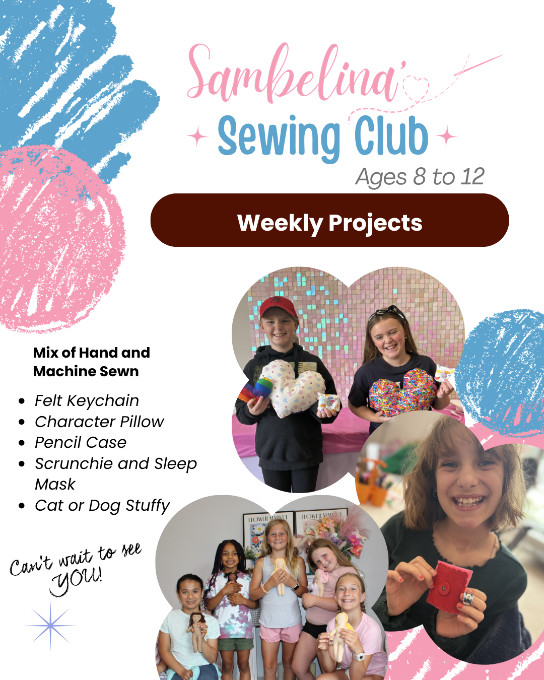 2026 Sambelina's Sewing Club - Fall (September 17th to October 22nd)